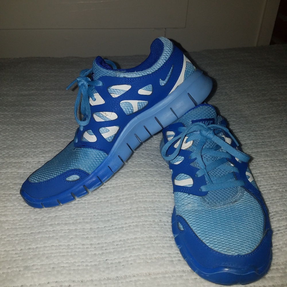 Blue Nike's